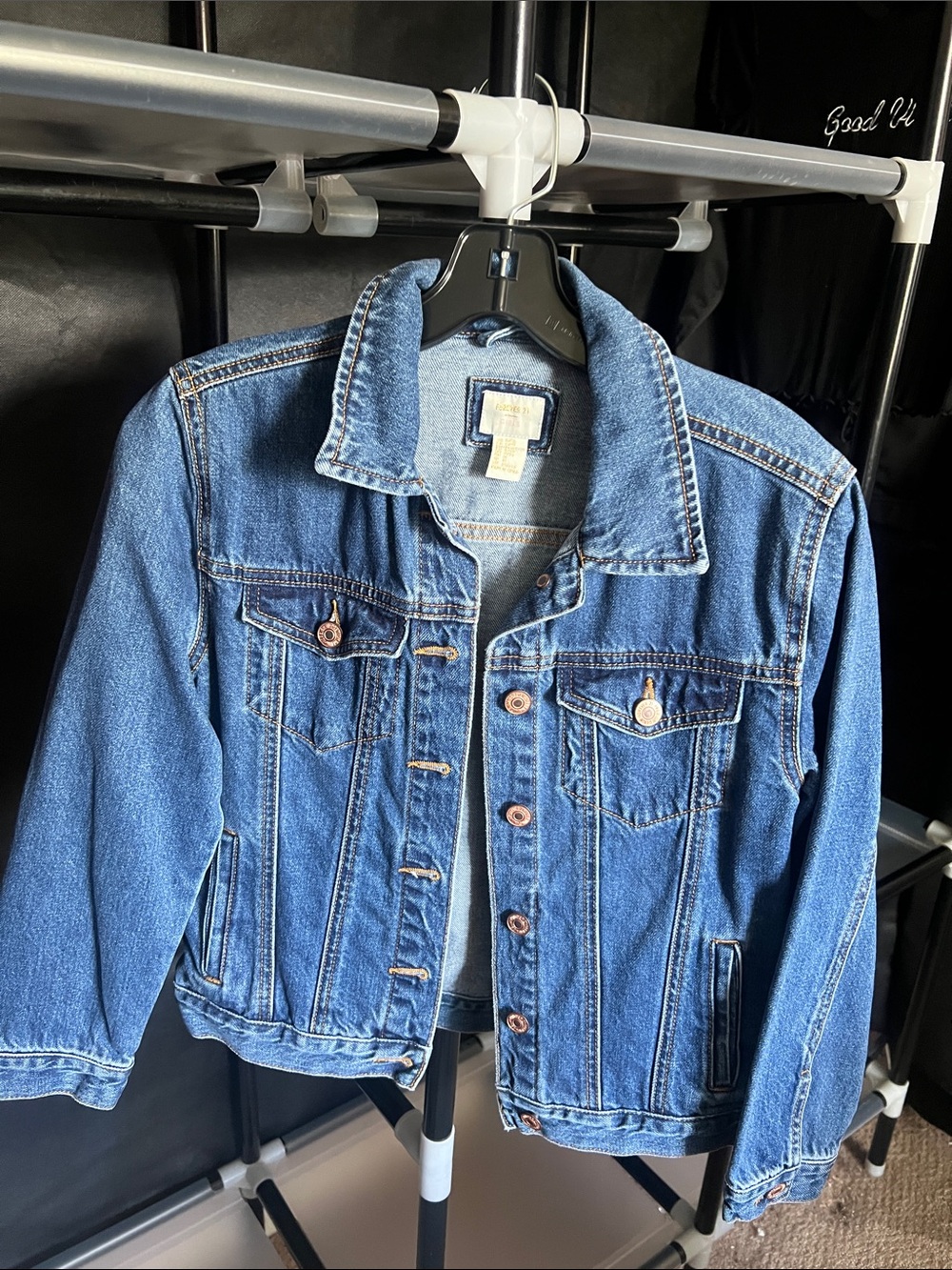 Forever 21 Light Blue Denim Jacket - Girls